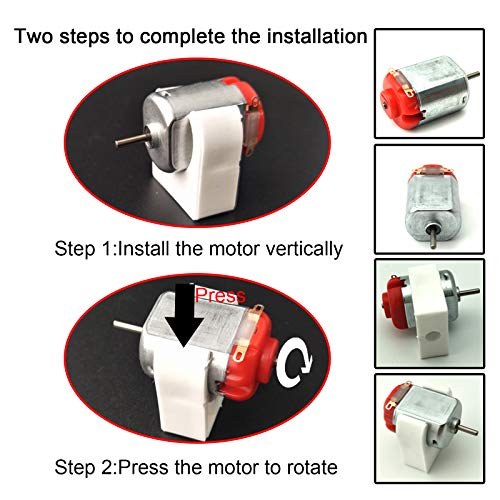 18 Set DC Motors Kit, Mini Electric Hobby Motor 3V -12V 25000 RPM Strong Magnetic with Shaft Propeller, 2 x AA Battery Holder