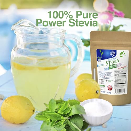 Stevia Powder 100% Pure, No Artificial Sweetener, Stevia Green Leaf Extract | Zero Calorie & Keto Friendly (0.6 Ounces)