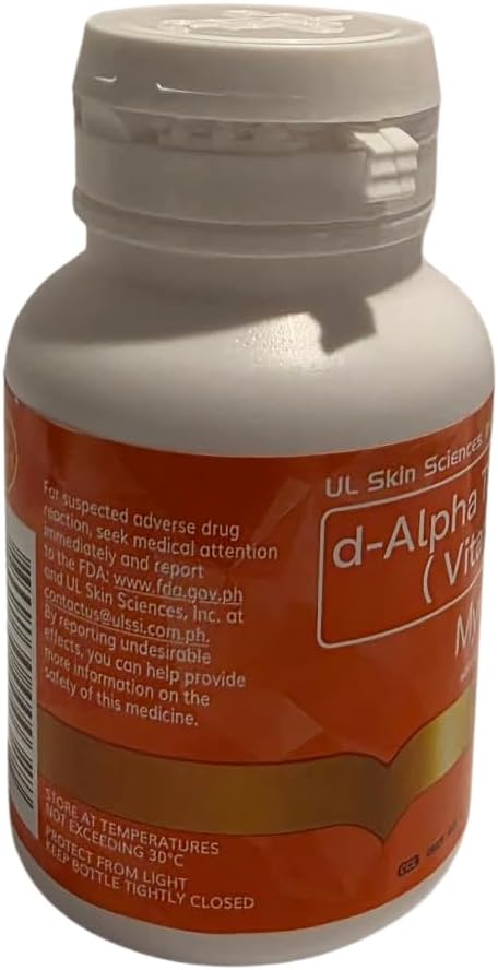 400 IU Vitamin E d-Alpha Tocopherol (30caps)