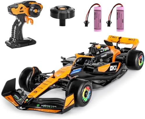 MIEBELY Official Licensed 1/14 McLaren F1 Remote Control Car for Adults Kid | MCL38 F1 RC Car, 2 Rechargeable Batteries