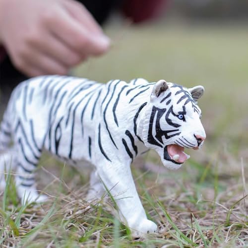 Safari Ltd. White Siberian Tiger Figurine - Detailed 10" Plastic Model Figure - Fun Educational Toy for Boys, Girls & Kids Ages 3+