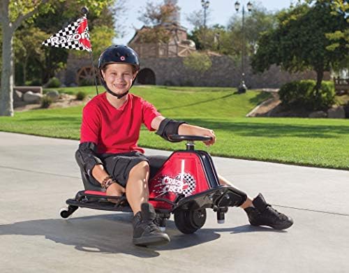 Razor Crazy Cart Sport - 24V Electric Drifting Go Kart, Variable Speed, Up to 12 mph, Up to 40 Minutes of Continuous Use