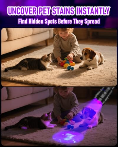 ULTRAFIRE 395-405nm UV Flashlight for Resin Curing, Zoomable Black Light