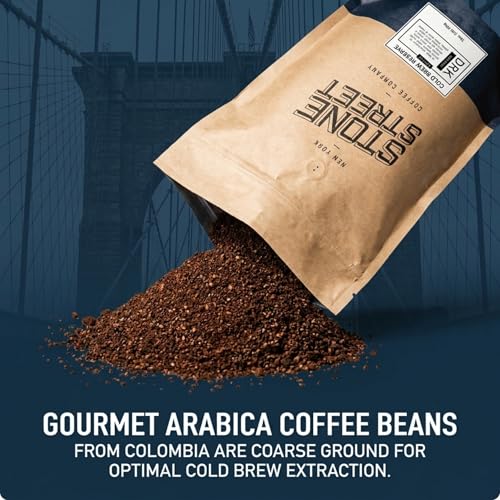 Stone Street Colombian Cold Brew Ground Coffee, Dark Roast, 2 Lb