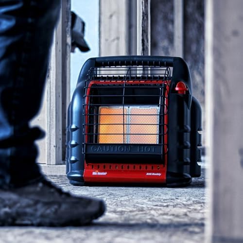 Mr. Heater 18,000 BTU Big Buddy Heater NF | 4,000, Heats up to 450 square feet of enclosed space, Automatic low oxygen shut-off system (ODS)