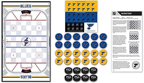 MasterPieces Officially licensed NHL League-NHL Checkers Board Game for Families and Kids ages 6 and Up