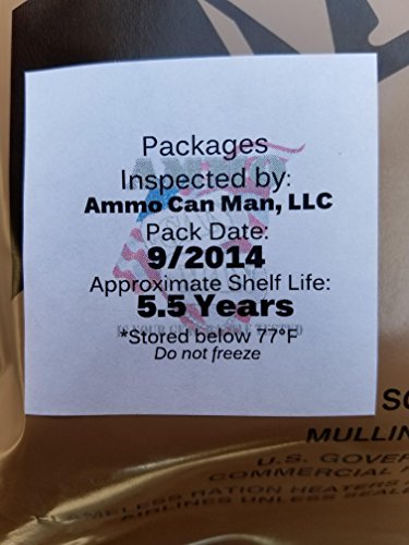 Genuine Military MRE Meal with Inspection Date September 2017 or Newer (Chili with Beans)