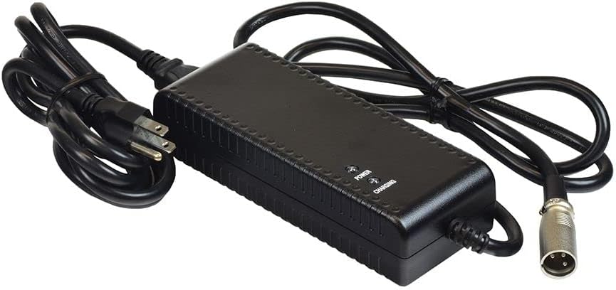 AlveyTech 24 Volt 3.5 Amp XLR Battery Charger (24BC3500T-4) - Replacement Charger for Pride Mobility, Shoprider