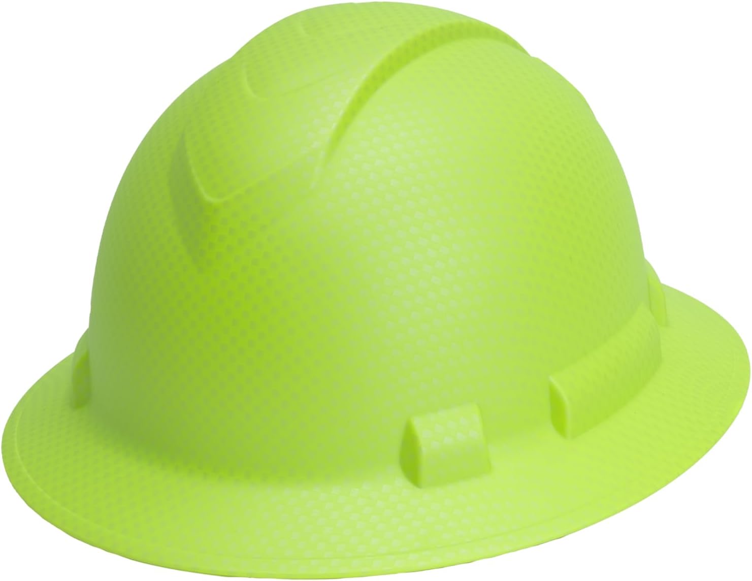 Pyramex Ridgeline Full Brim Hard Hat 4 Point Ratchet White | Full-brim sun & rain protection, HDPE shell, Ratchet suspension, Construction & utility, ANSI Z89.1 Type I Class C/G/E