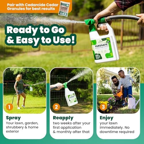 Cedarcide YardSafe | Kills & Repels Mosquitoes, Ticks, Fleas