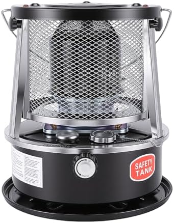 Kerosene Heater Portable Adjustable Height 2.6KW Efficient Space Heater for Camping Garage Home Use