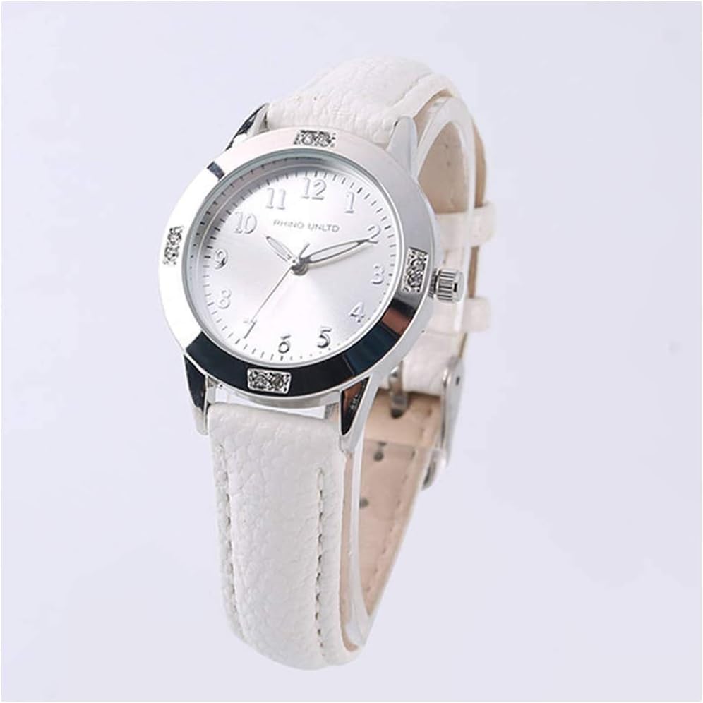 TUOTISI Women's Leather Band Quartz Movement Waterproof Business Classic Analog Watch with Genuine Leather Stainless Steel Band Elegant Ladies Watch