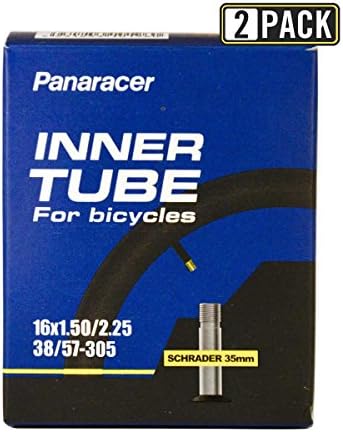 Panaracer Bicycle Tube, Schrader Valve, many different sizes, 35-48-60 mm valves, single or two pack