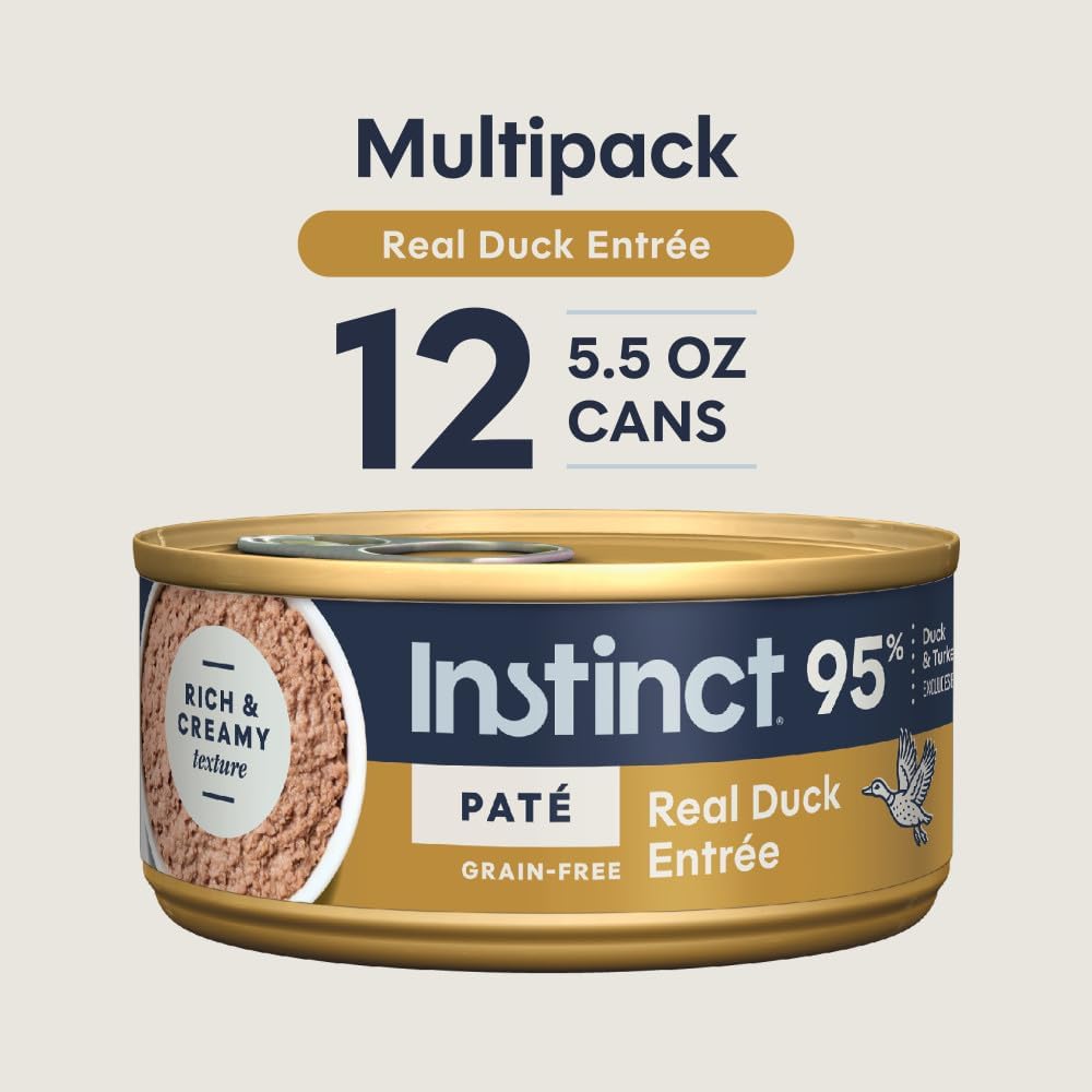 Instinct Original Grain Free Real Rabbit Recipe Natural Wet Canned Cat Food, 3 oz. Cans (Case of 24) | Rich & creamy pate texture, high protein, real rabbit, whole-food ingredients, grain-free, hydration support