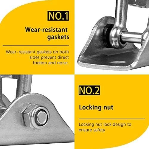 Heavy Duty Swing Hangers for Wooden Sets 2000 LB Capacity Hammock Hanger 360 Swivel Stainless Steel Swing Hardware Accessories 2 Packs for Porch