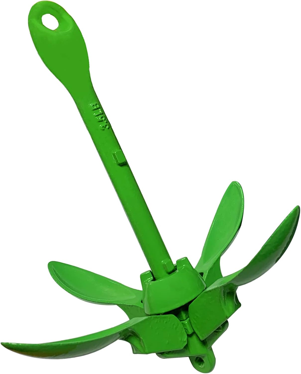 ISURE MARINE Kayak Anchor Kits Portable Folding Grapnel Anchor Buoy Kit Canoe Kayak Raft Boat Sailboat Fishing 3.5 lbs Marine Rope for Small Boats