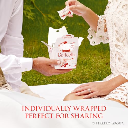 Raffaello Almond Coconut Candy, 15 Individually Wrapped Gourmet Candy Box, 6 boxes, 5.3 oz