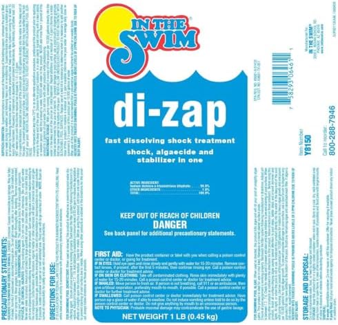 In The Swim Premium 3-in-1 Pool Shock - Di-Zap - 24 x 1 Pound Bags