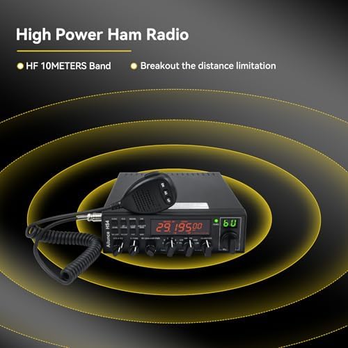 Retevis Ailunce HS4 10 Meter Radio, SSB CW AM FM PA Ham Radio Base Station | High Power Mobile Transceiver, Noise Reduction, SWR Protection, ASQ