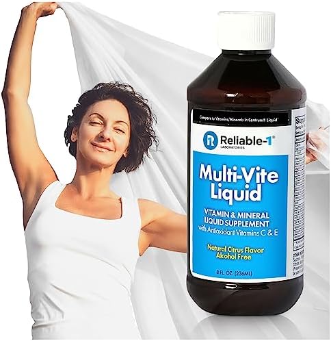 Reliable-1 Laboratories Multi-Vite Liquid Multivitamin for Adults Liquid Vitamins Antioxidant Supplement for Immunity