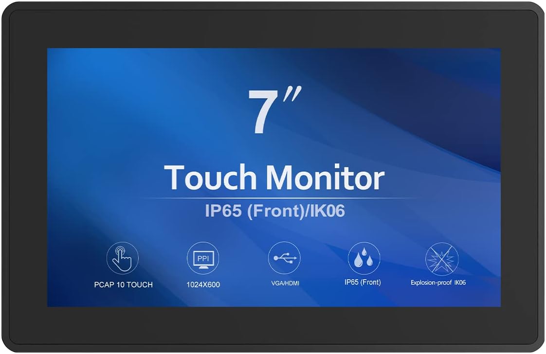 GreenTouch 18.5 Industrial Touch Monitor Open Frame, HDMI/VGA/DVI Interface, Muliti Touch Capacitive Touch Screen Technology