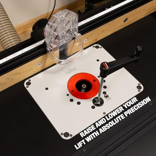 JessEm Rout-R-Lift 3.5XT Router Table Lift System for 3-1/2" Motors | Fits 3-1/2 in router motors and standard 9-1/4 x 11-3/4 router table openings
