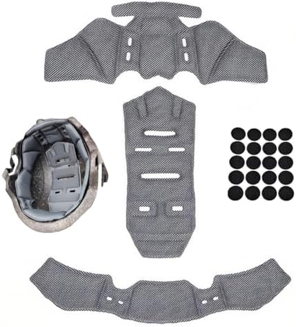 Motorcycle Helmet Liner for HJC CS-R3 II 2022 2023 2024 2025, Breathable Helmet Replacement Foam Padding Kits Set, Comfort Helmet Lining Protective Cushion Mat, Washable,B Grey