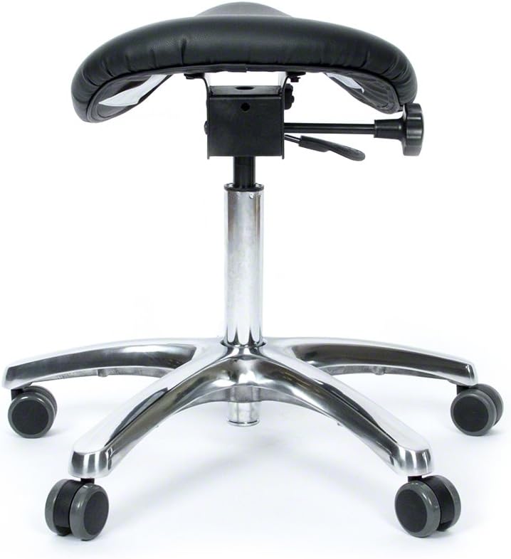 BetterPosture Saddle Chair –Multifunctional Ergonomic Back Posture Stool with Tilting Seat – Reduce Pressure on Lower Back and Improve Posture While Sitting