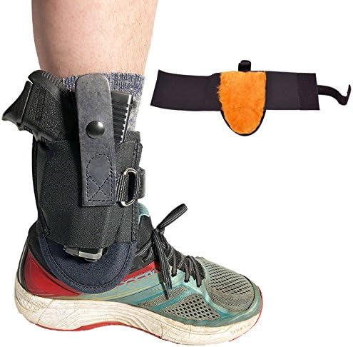 Undercover Ankle Holster with D-Ring| Most Secure Ankle Holster in the Market| Fits Snub nose Revolvers, Glock 26, Glock 27, Glock 30, S&W Shield