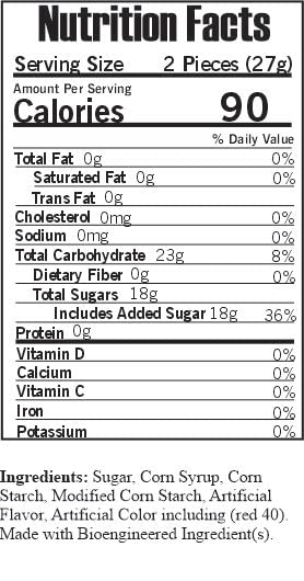 SweetGourmet Cherry Fruit Slices Sugar Coated Jelly Candy, 2.5 Pound Bulk Bag