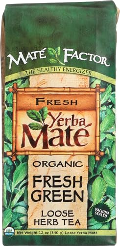 The Mate Factor, Tea Mate Green Tea Organic Loose, 12 Ounce