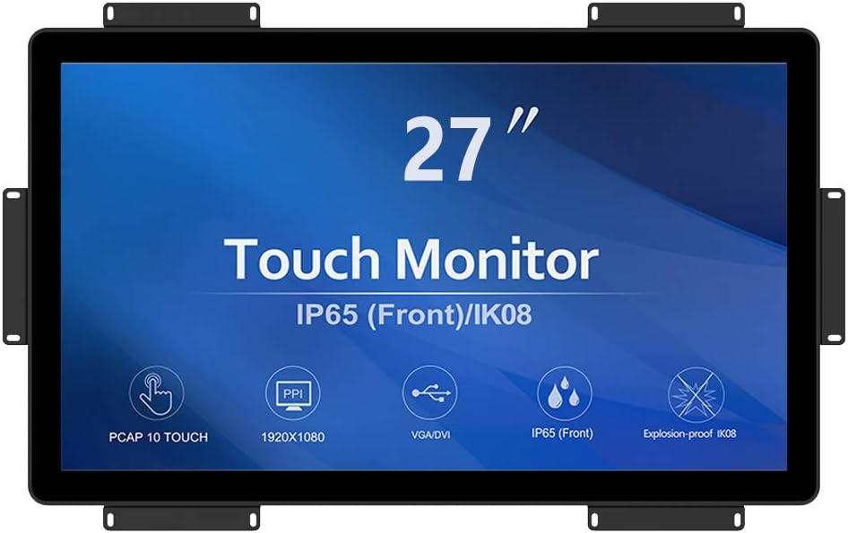 GreenTouch 18.5 Industrial Touch Monitor Open Frame, HDMI/VGA/DVI Interface, Muliti Touch Capacitive Touch Screen Technology