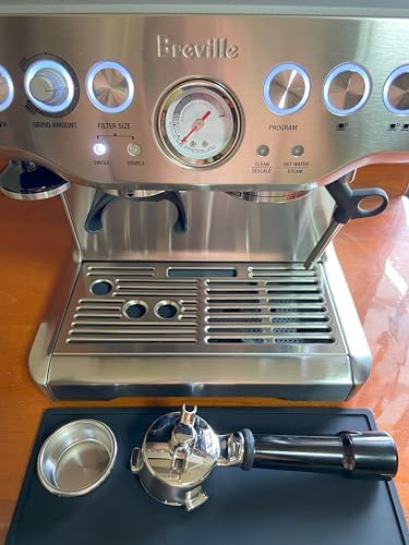 54mm Filter Basket Stainless Steel Portafilter Basket Espresso Handle Compatible with Breville Portafilter BES870XL, BES860XL, BES840XL