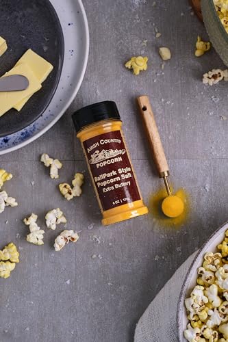 Amish Country Popcorn | Oil and Seasoning Variety Pack | Coconut Oil - 30 oz and Ballpark ButterSalt Popcorn Salt - 5.5 oz | Old Fashioned