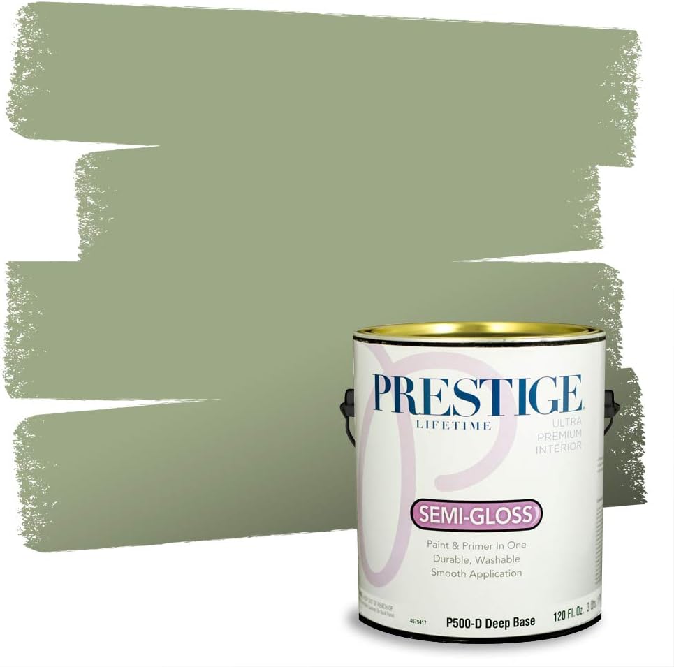 PRESTIGE Interior Paint and Primer in One, Garden Sage, Eggshell, 1 Gallon