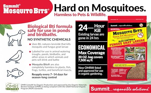 Summit Mosquito Bits, 20 lb, Quick-Kill Biological Control for mosquitos and fungus gnats