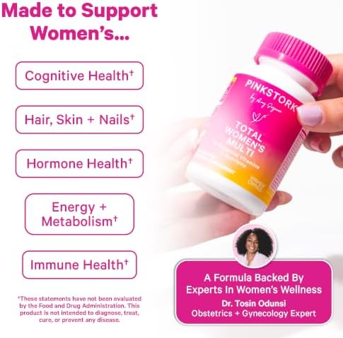 Pink Stork Total Women's Multivitamin, 19 Essential Vitamins, 30 Capsules