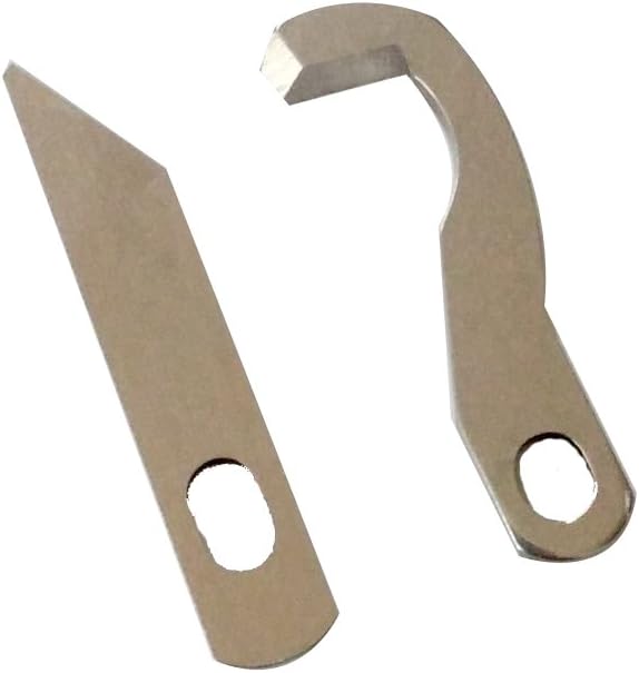 HONEYSEW 2pc Set Serger Knife Overlock Blade - Upper and Lower for Brother 925D 929D 1034D