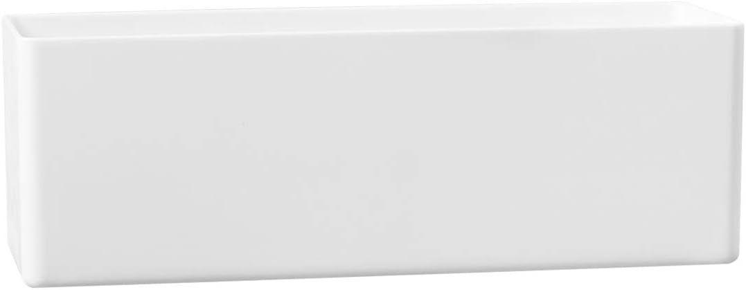 Royal Imports Flower Vase Acrylic Rectangle- Decorative Centerpiece, Succulent Planter Pot for Home or Wedding - Non Breakable Plastic, 4" X12 Low Square - Clear