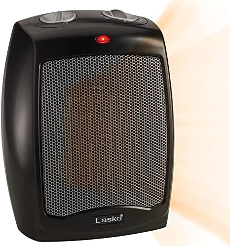 Lasko Oscillating Digital Ceramic Tower Space Heater - 29” - 5586 - Black | Built-In Handle, For Large Rooms, Cool Touch Housing, Overheat Protection Adjustable Thermostat, Timer, Remote, 1500W