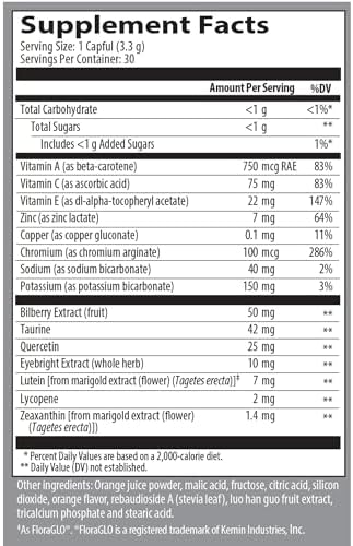Isotonix Vision Formula with Lutein – Supports Eye Health, Vision & Circulation – Antioxidants, Zinc, Vitamin C, E, Bilberry