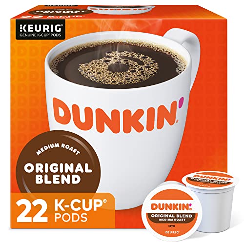 Dunkin’ Original Blend Medium Roast Coffee, Keurig K-Cup Pods, 10 Count Box