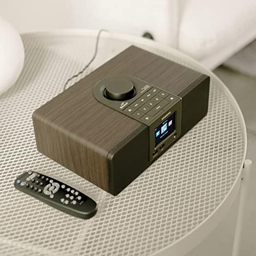 Sangean WFR-32 Internet Radio/AUX/Bluetooth/Smart Local Radio Preference Management/USB Playback and Phone Charging Digital Wooden Cabinet Radio