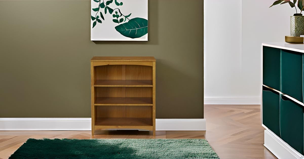 Shaker Style 3 Shelf Bookcase / Solid Wood / 36" High / Adjustable Shelving / Closed Back / Display Bookshelf for Living Room, Bedroom, Home and Office, White