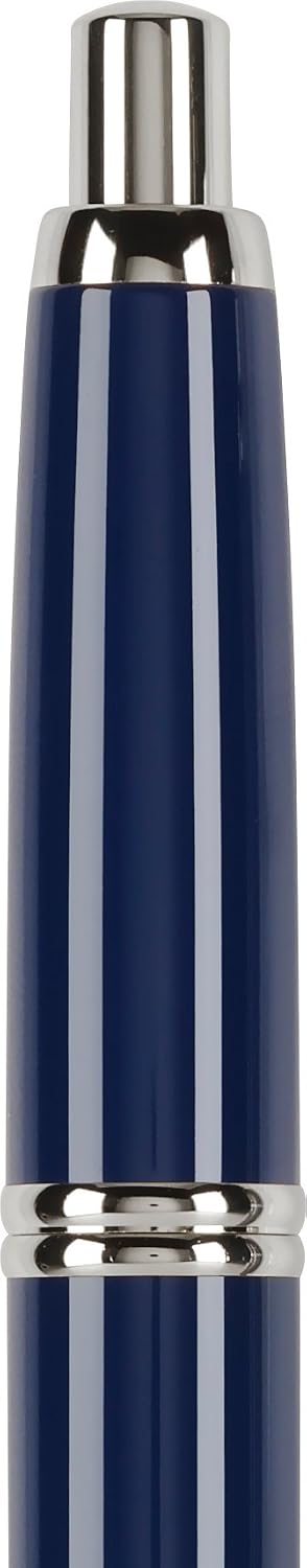 PILOT Vanishing Point Collection Refillable & Retractable Fountain Pen, Matte Black Barrel, Blue Ink, Fine Nib (60580)