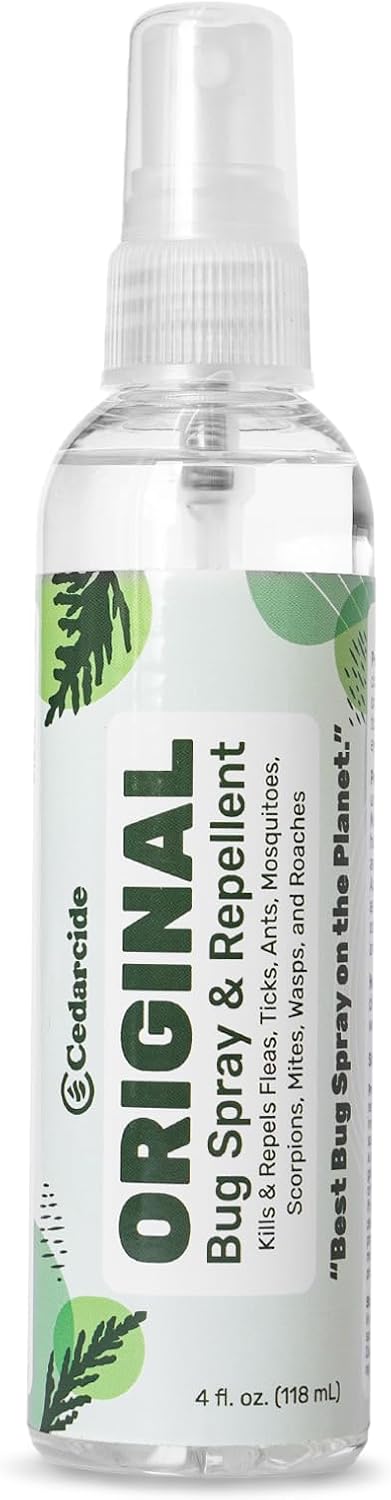 Cedarcide Original Bug Spray | Repel & Kill Fleas, Ticks, Mosquitoes, Mites, Ants & Chiggers | for use on People