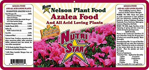 Nelson Plant Food for All Acid Loving Plants In Ground Container Patio Food Huge Blooms Azalea Jasmines Roses Camellias Gardenias NutriStar 9-13-11 (4 lb.)