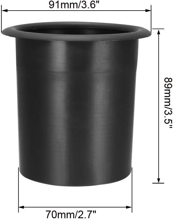 uxcell 2Pcs 75mm x 89mm Speaker Port Tube Subwoofer Bass Reflex Tube Bass Box Vent