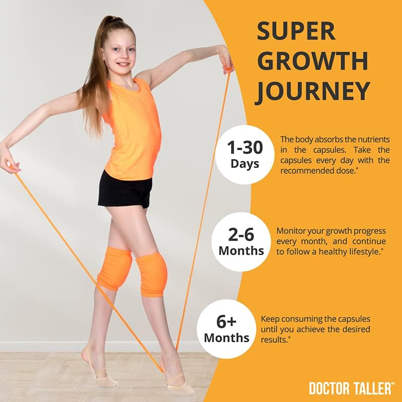 NuBest Doctor Taller - Height Growth Formula - Supports Height Growth and Immunity - Keto with Calcium, Vitamin D3, Vitamin K2