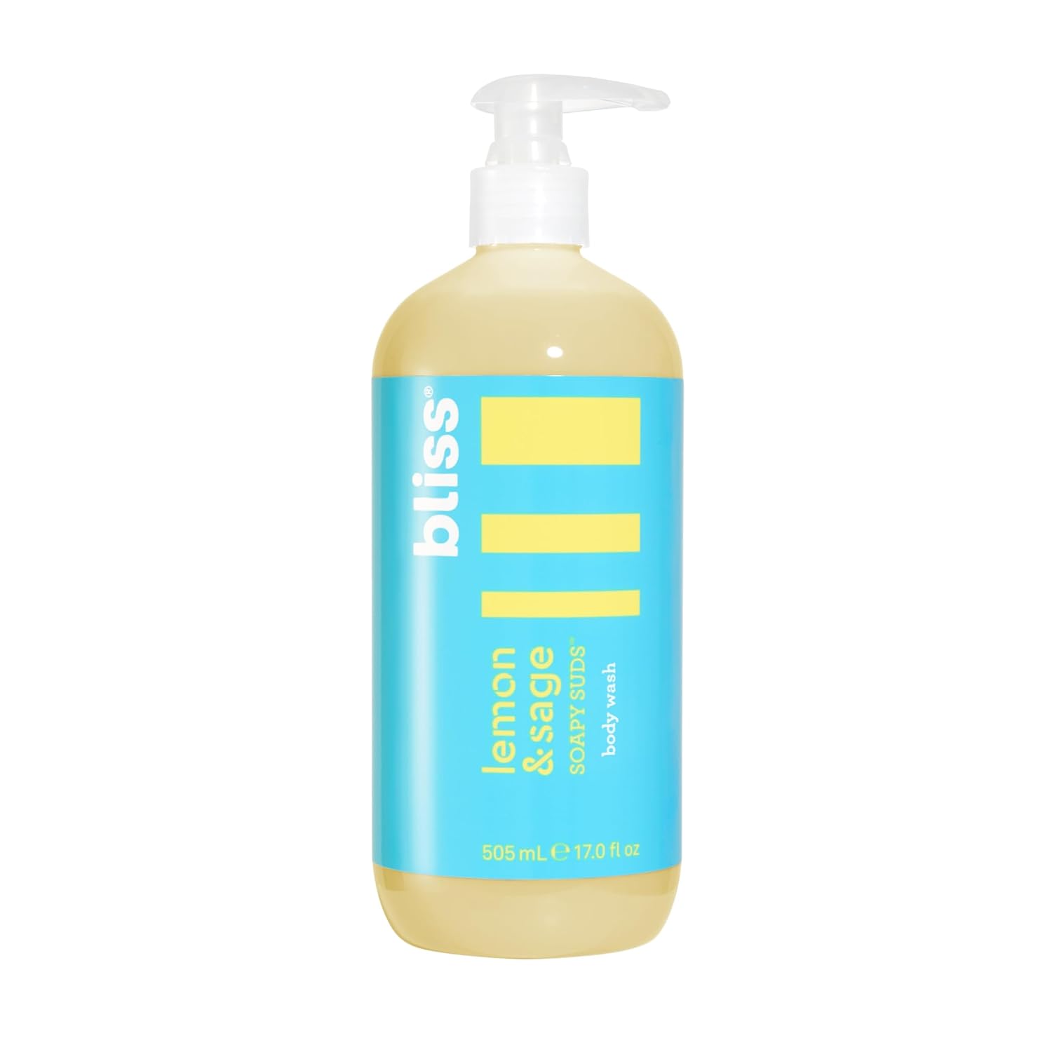 Bliss Soapy Suds Lemon and Sage Body Wash Cleanser - 17 Fl Oz - Skin-Loving
